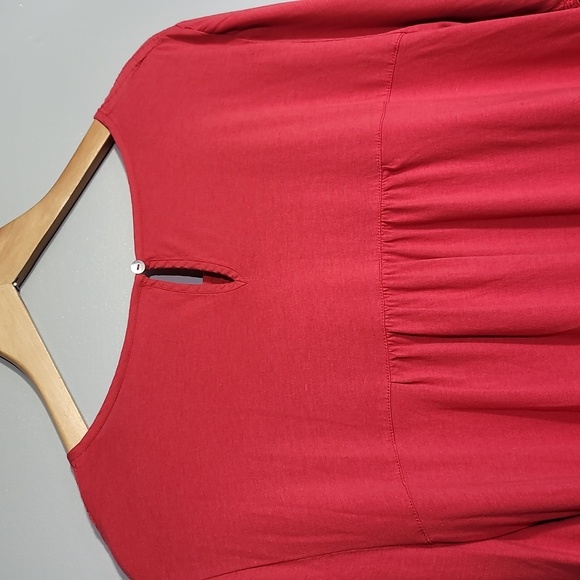 Logo by Lori Goldstein Cotton Modal Embroidered Long Sleeve Tunic Top - Picture 11 of 11